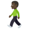 Person Walking - Black emoji on Emojione